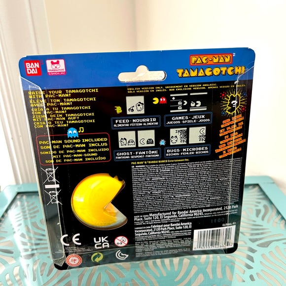 Tamagotchi Nano Deluxe PAC-Man with Case - Black Maze - Like New With Box - Picture 2 of 2